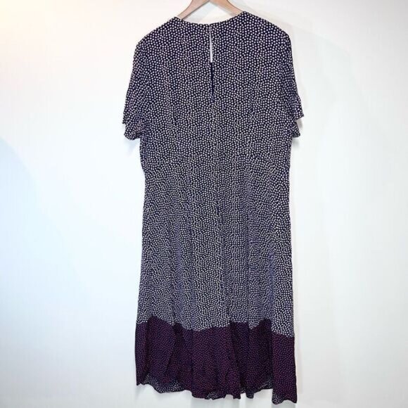 NWT Boden Viscose Lined Navy With Pink Polka Dot Print Womens Sz 18 - Picture 4 of 8